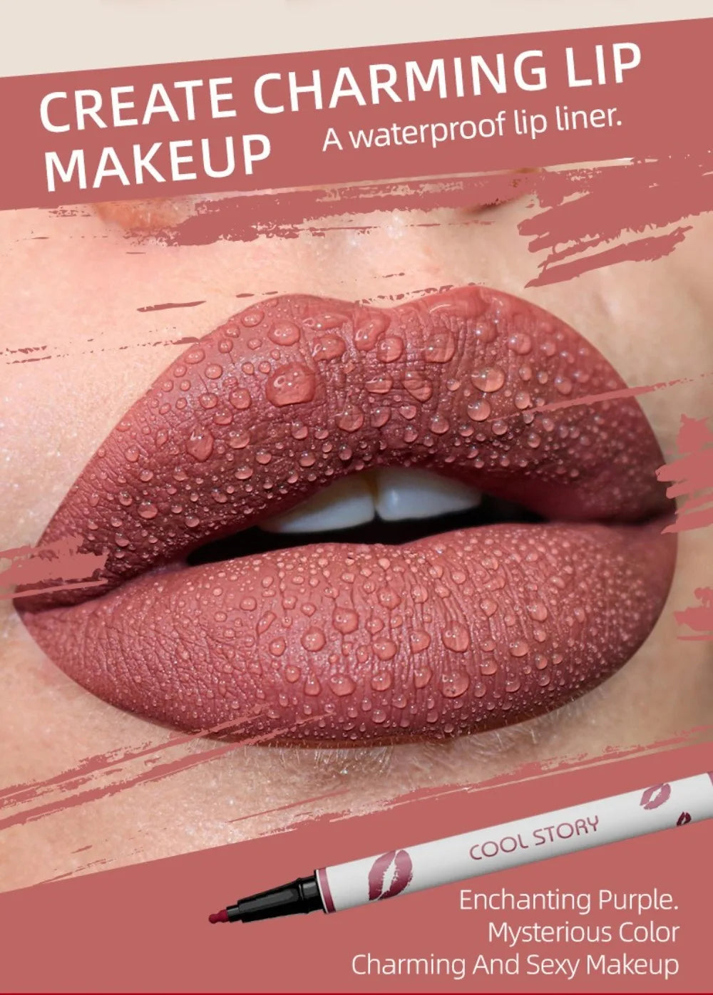 Liquid Matte Lipliner Pencil Waterproof Lasting Lipstick Pen Natural Quick Drying No Cup Lip Liner Outline Lips Contour Makeup