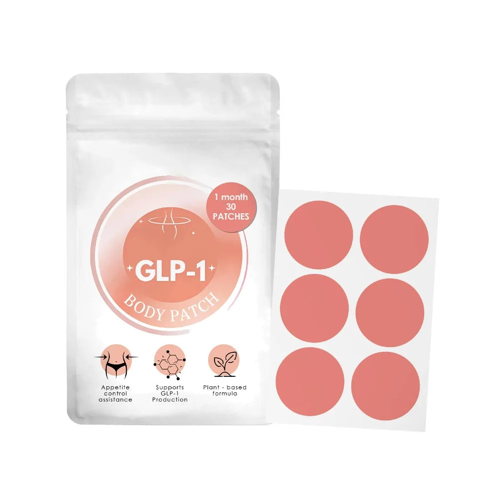 Patch corporel GLP-1, 30 patchs pour le contrôle de l'appétit et le soutien du métabolisme, formule à base de plantes