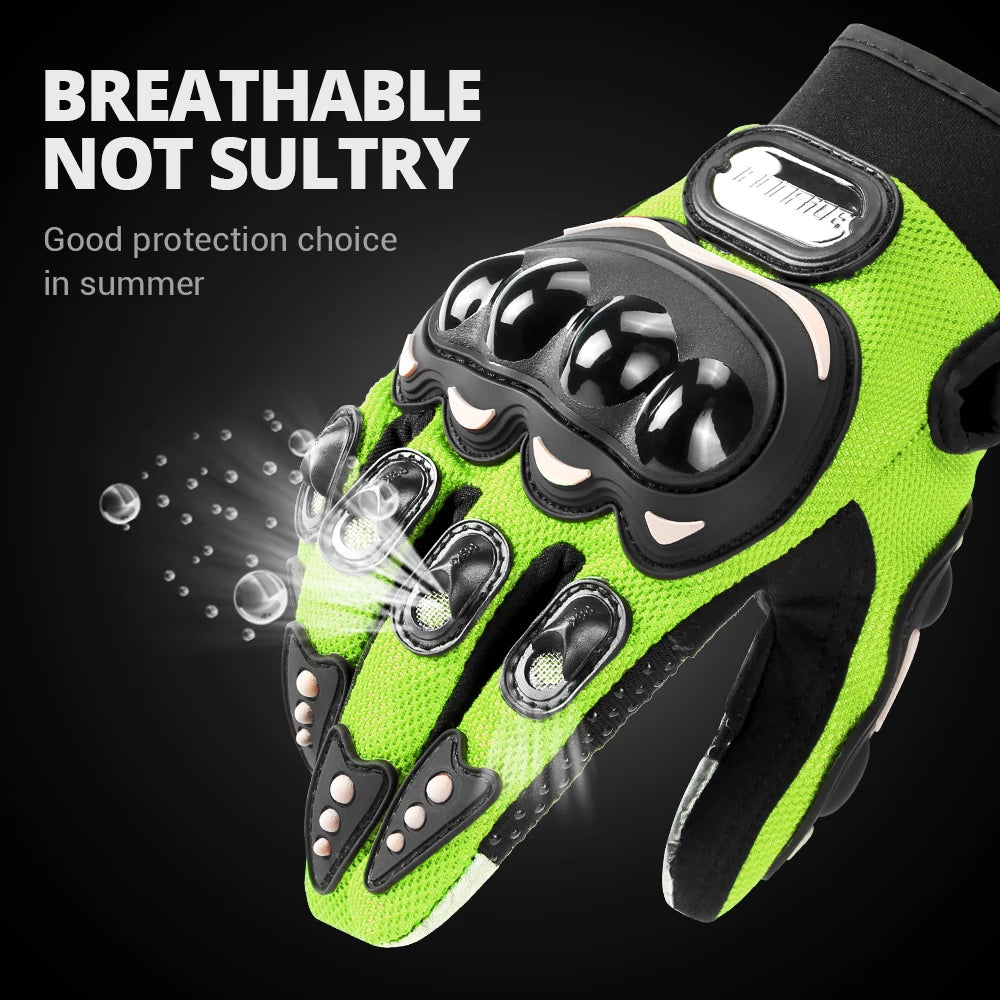 Summer Breathable Motorcycle Gloves Touch Screen Men Women MTB Bike Gloves Outdoor Motorbike Riding Bicycle Gloves
