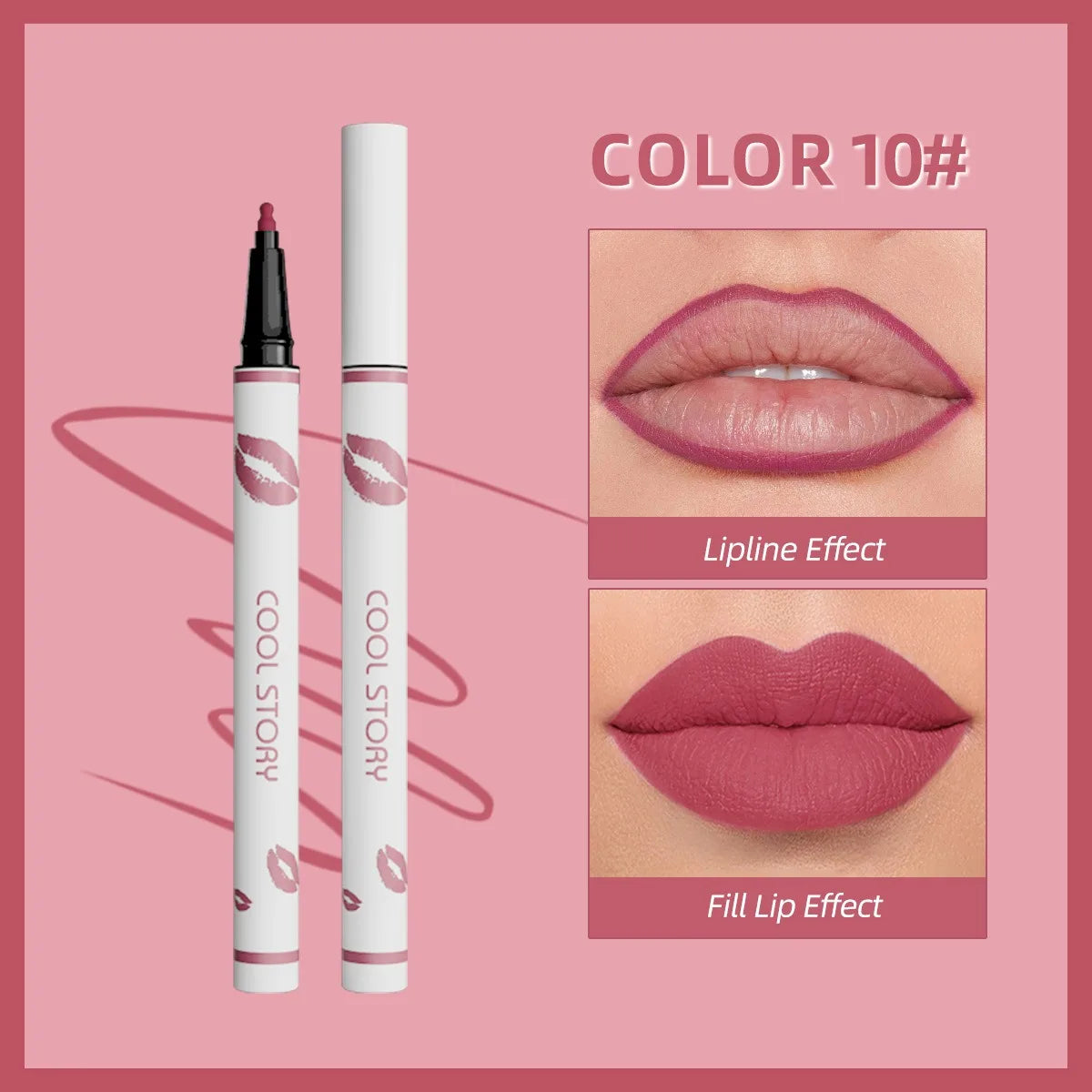 Liquid Matte Lipliner Pencil Waterproof Lasting Lipstick Pen Natural Quick Drying No Cup Lip Liner Outline Lips Contour Makeup