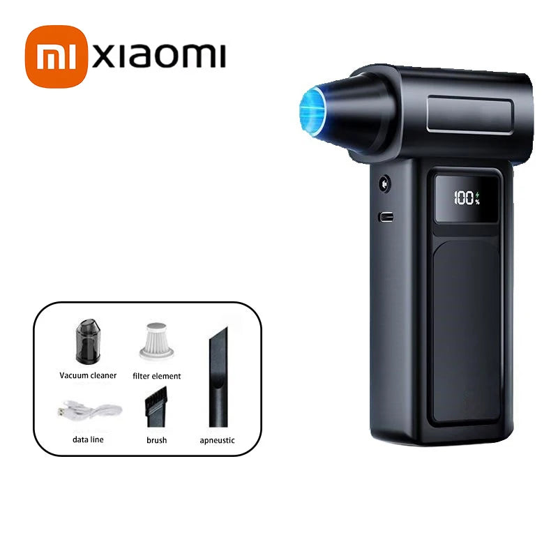 Souffleur Turbo Électrique Xiaomi 1000000RPM, Souffleur d'Air Puissant, Nettoyeur de Poussière Portable, Chargement USB, Souffleur à Jet Sans Brosse 65m/s
