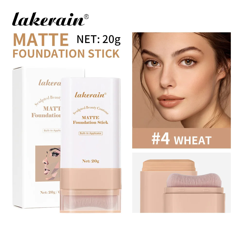 Stick Fond de Teint Baume Sérum Teint Boosté Stick Fond de Teint Lissant Repulpant Haute Couverture Stick Fond de Teint Bronze Voyage
