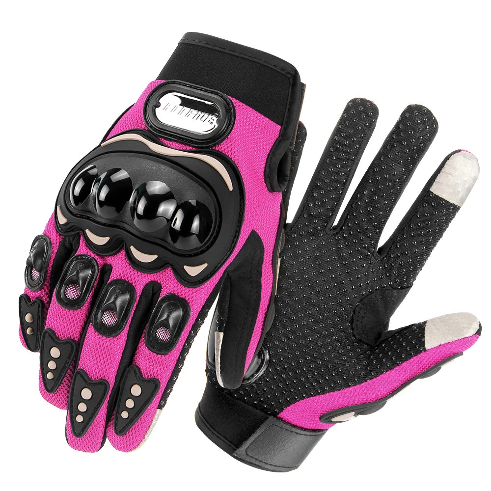 Summer Breathable Motorcycle Gloves Touch Screen Men Women MTB Bike Gloves Outdoor Motorbike Riding Bicycle Gloves
