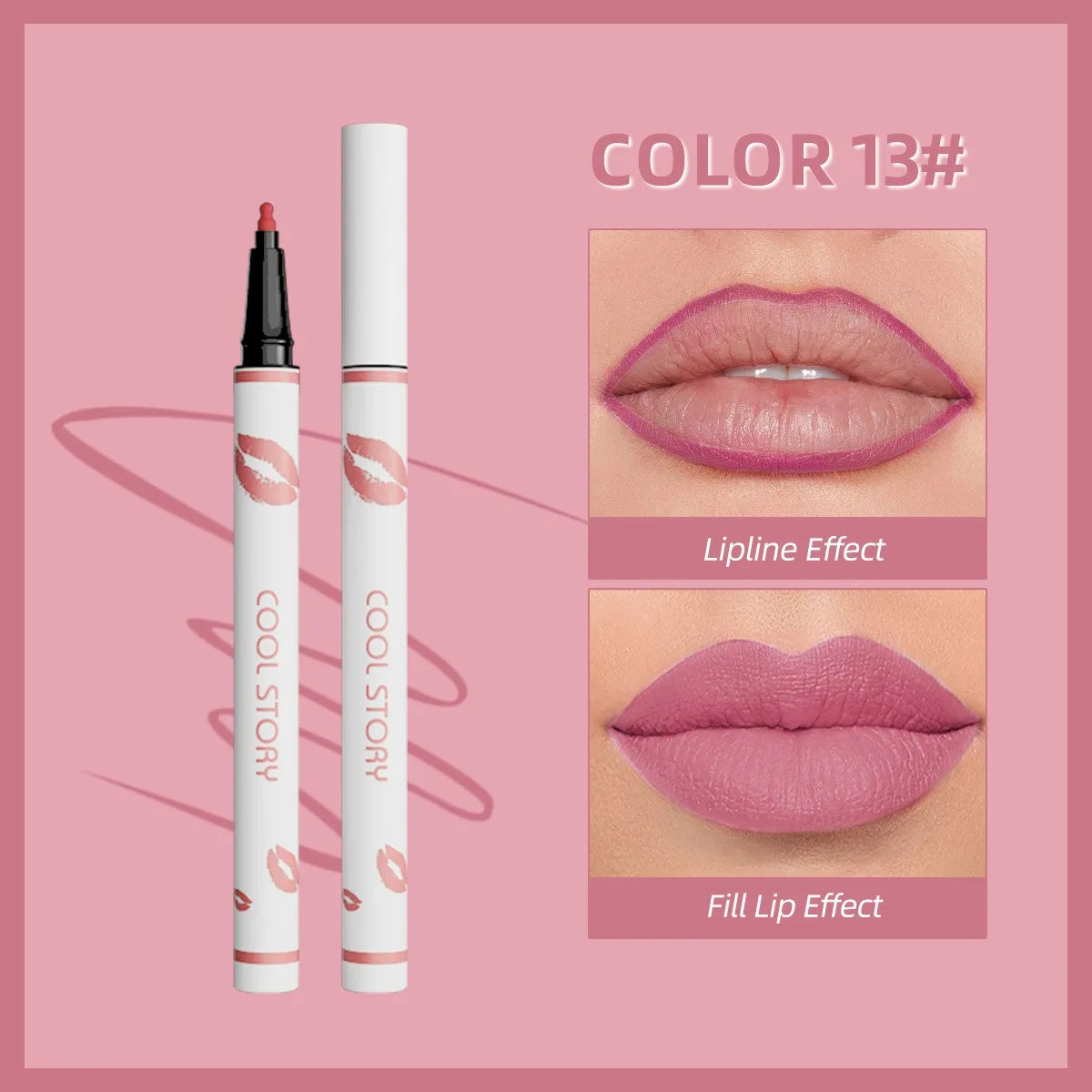 Liquid Matte Lipliner Pencil Waterproof Lasting Lipstick Pen Natural Quick Drying No Cup Lip Liner Outline Lips Contour Makeup