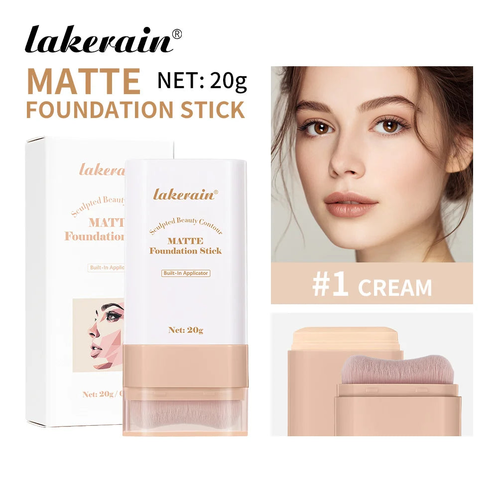 Stick Fond de Teint Baume Sérum Teint Boosté Stick Fond de Teint Lissant Repulpant Haute Couverture Stick Fond de Teint Bronze Voyage