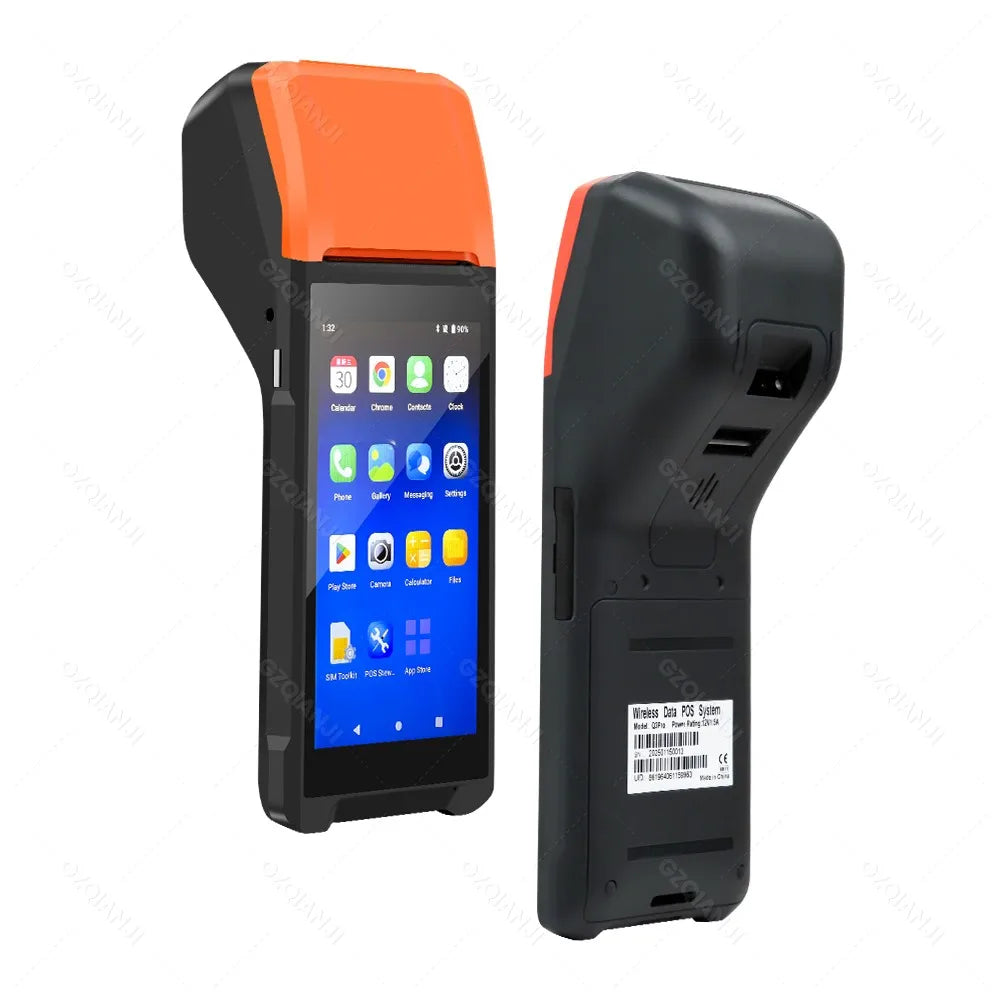 GZQIANJI Android 11/12 POS Bluetooth Thermal Printer Receipt Portable NFC Terminal Handheld PDA Point Of Sale System All in One