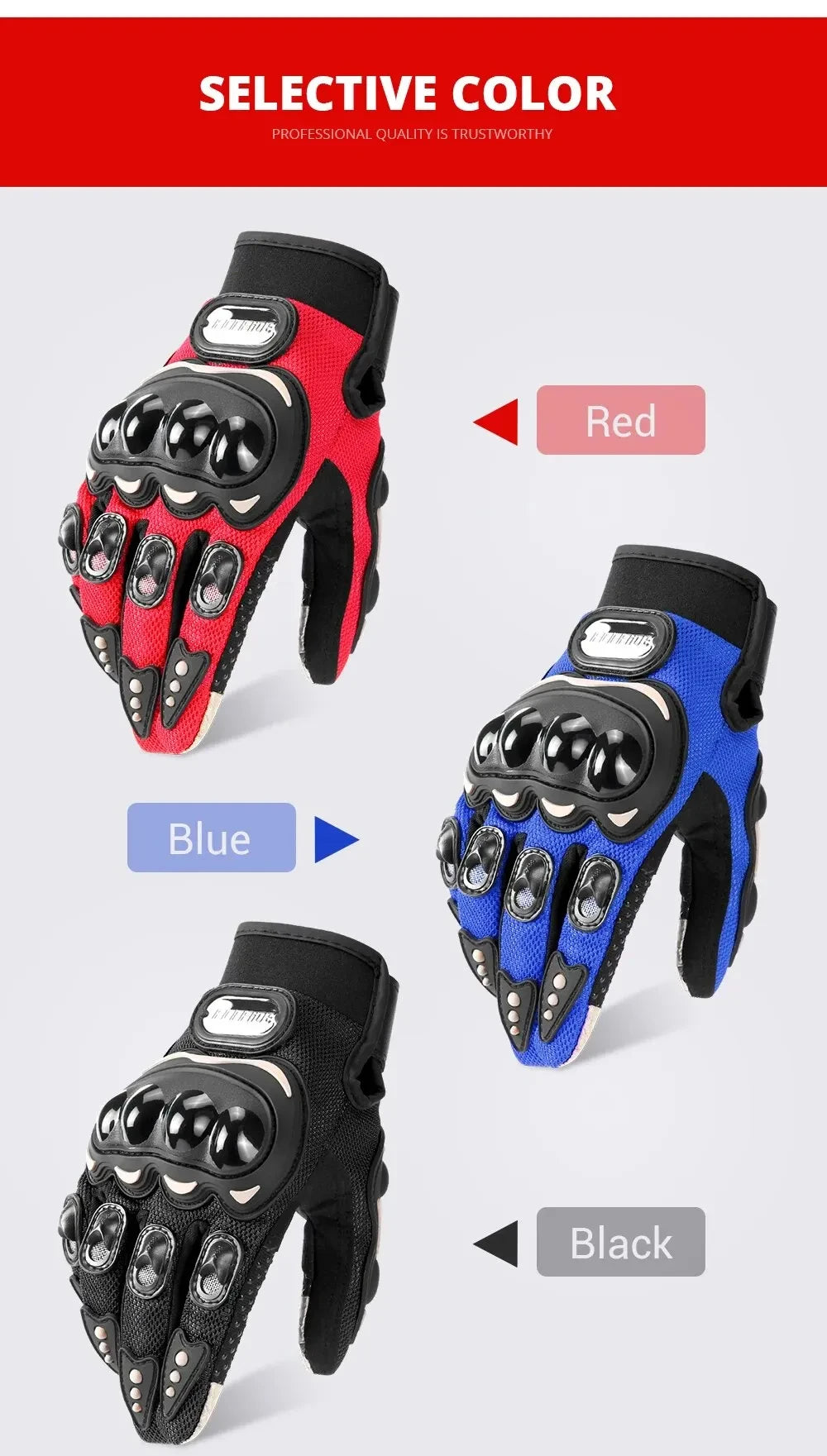 Summer Breathable Motorcycle Gloves Touch Screen Men Women MTB Bike Gloves Outdoor Motorbike Riding Bicycle Gloves