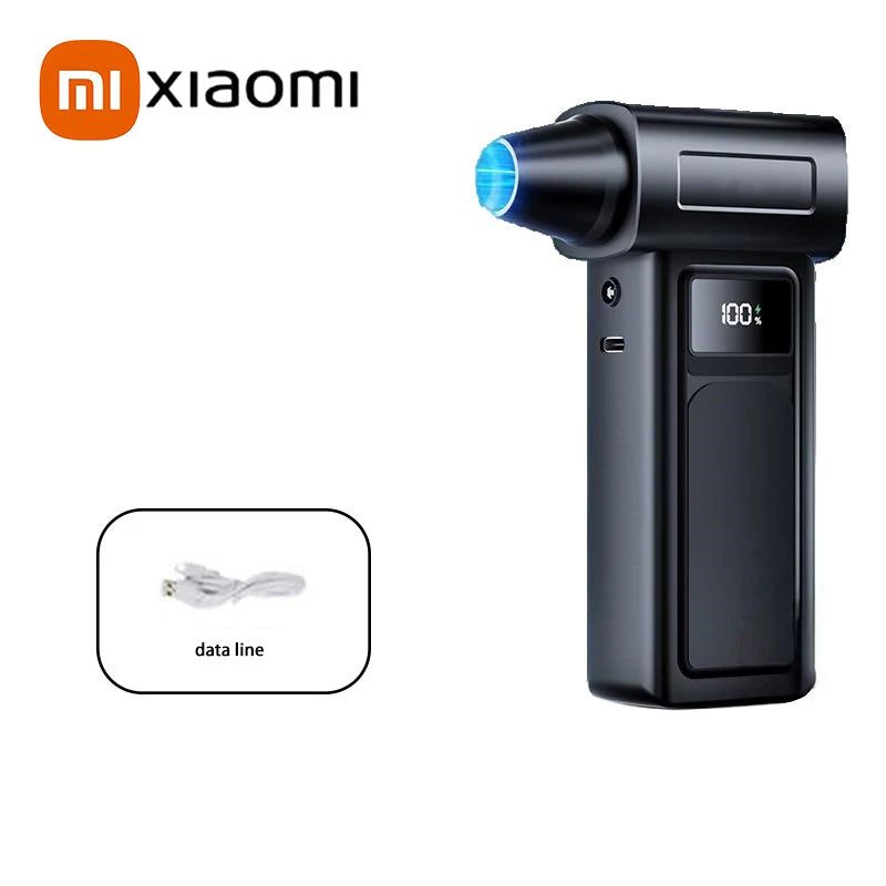 Souffleur Turbo Électrique Xiaomi 1000000RPM, Souffleur d'Air Puissant, Nettoyeur de Poussière Portable, Chargement USB, Souffleur à Jet Sans Brosse 65m/s