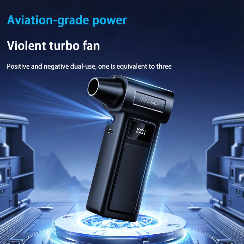 Souffleur Turbo Électrique Xiaomi 1000000RPM, Souffleur d'Air Puissant, Nettoyeur de Poussière Portable, Chargement USB, Souffleur à Jet Sans Brosse 65m/s