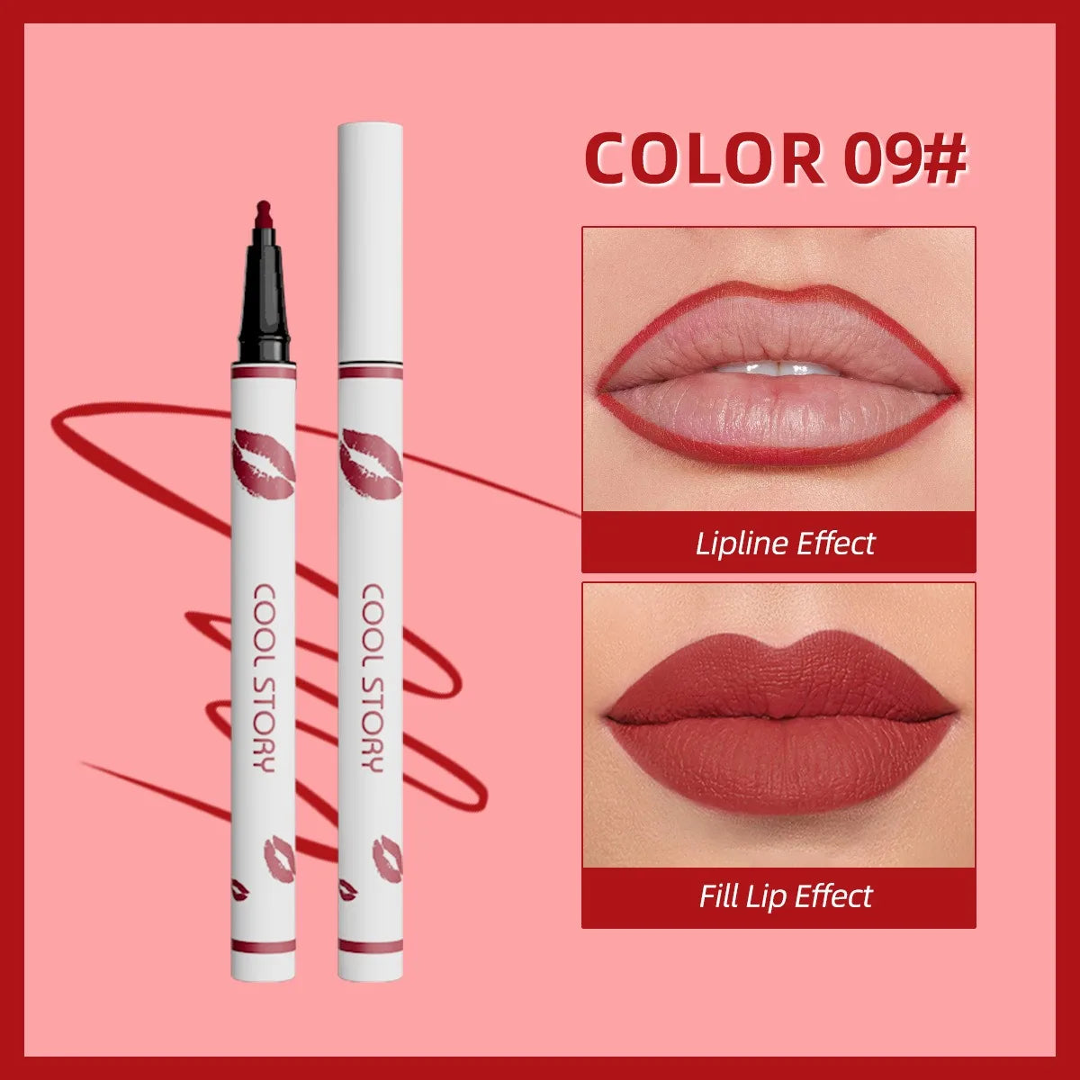 Liquid Matte Lipliner Pencil Waterproof Lasting Lipstick Pen Natural Quick Drying No Cup Lip Liner Outline Lips Contour Makeup