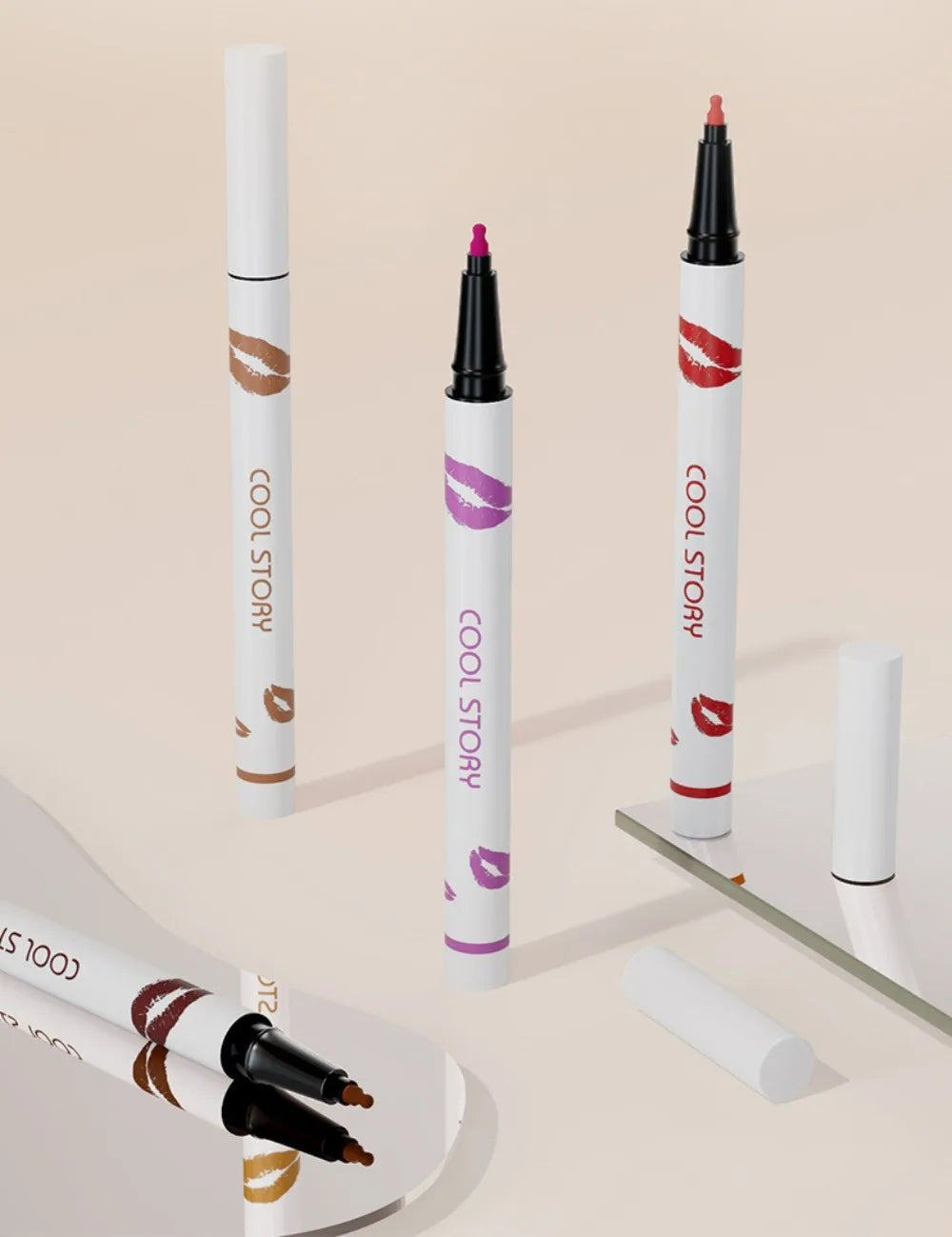 Liquid Matte Lipliner Pencil Waterproof Lasting Lipstick Pen Natural Quick Drying No Cup Lip Liner Outline Lips Contour Makeup
