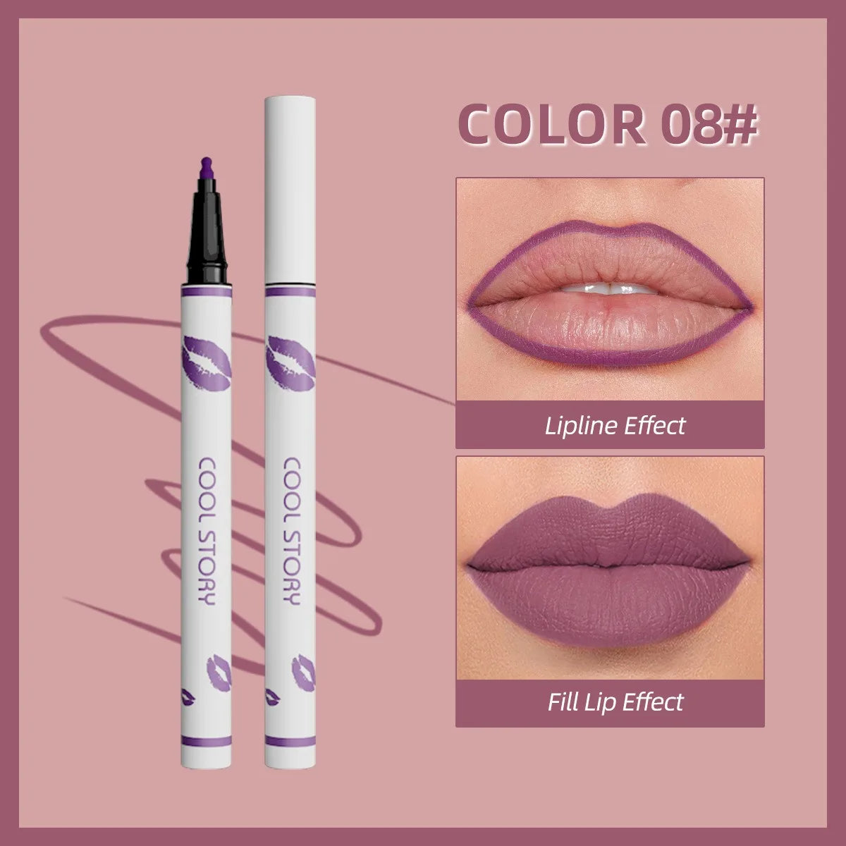 Liquid Matte Lipliner Pencil Waterproof Lasting Lipstick Pen Natural Quick Drying No Cup Lip Liner Outline Lips Contour Makeup