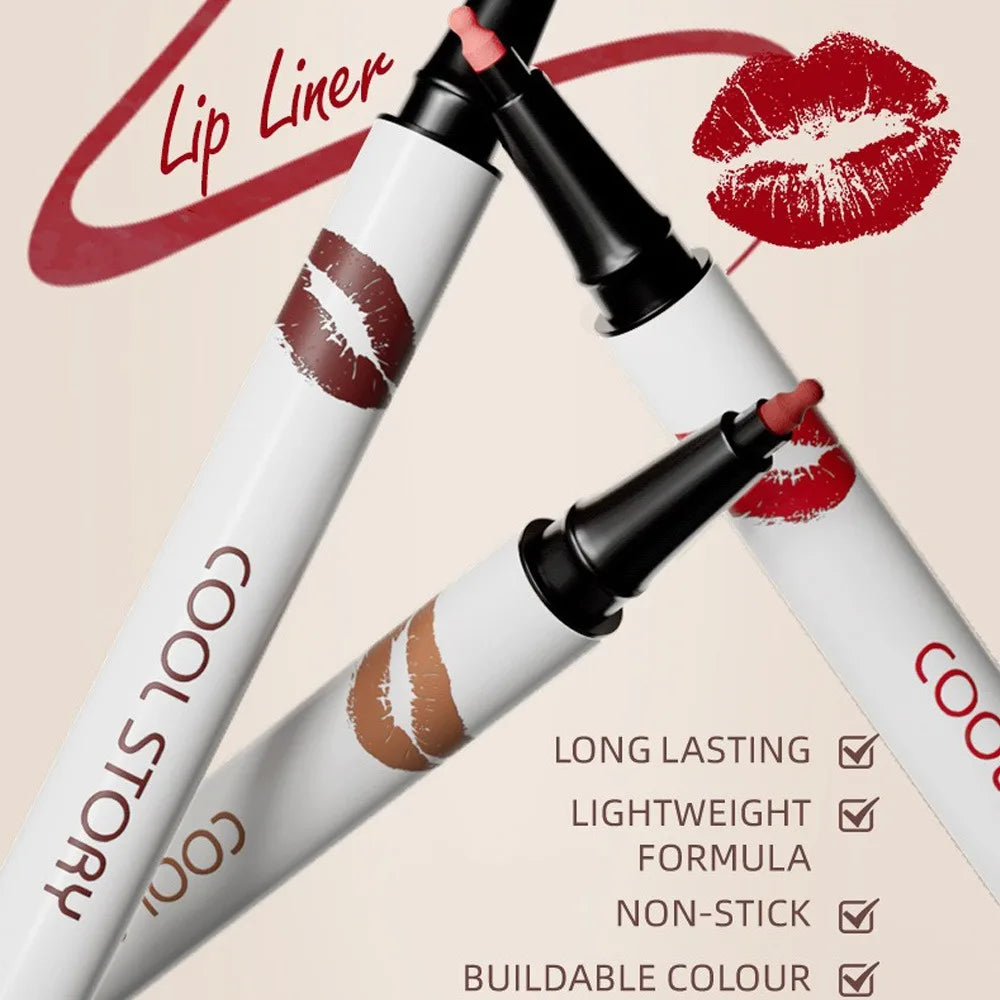 Liquid Matte Lipliner Pencil Waterproof Lasting Lipstick Pen Natural Quick Drying No Cup Lip Liner Outline Lips Contour Makeup