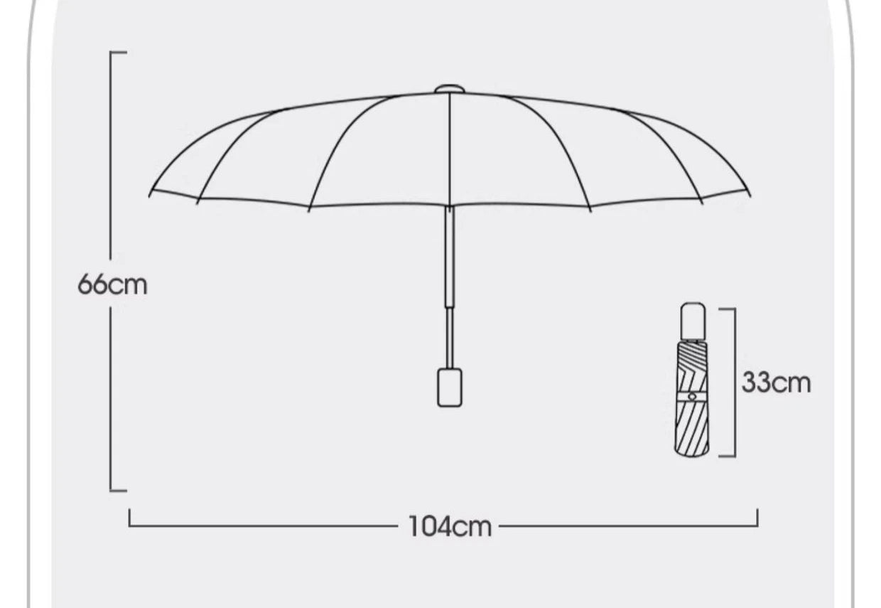 Parapluie automatique pour hommes à 72 baleines, ultra résistant, coupe-vent, pliable, renforcé, grande taille, imperméable et protection solaire pour femmes