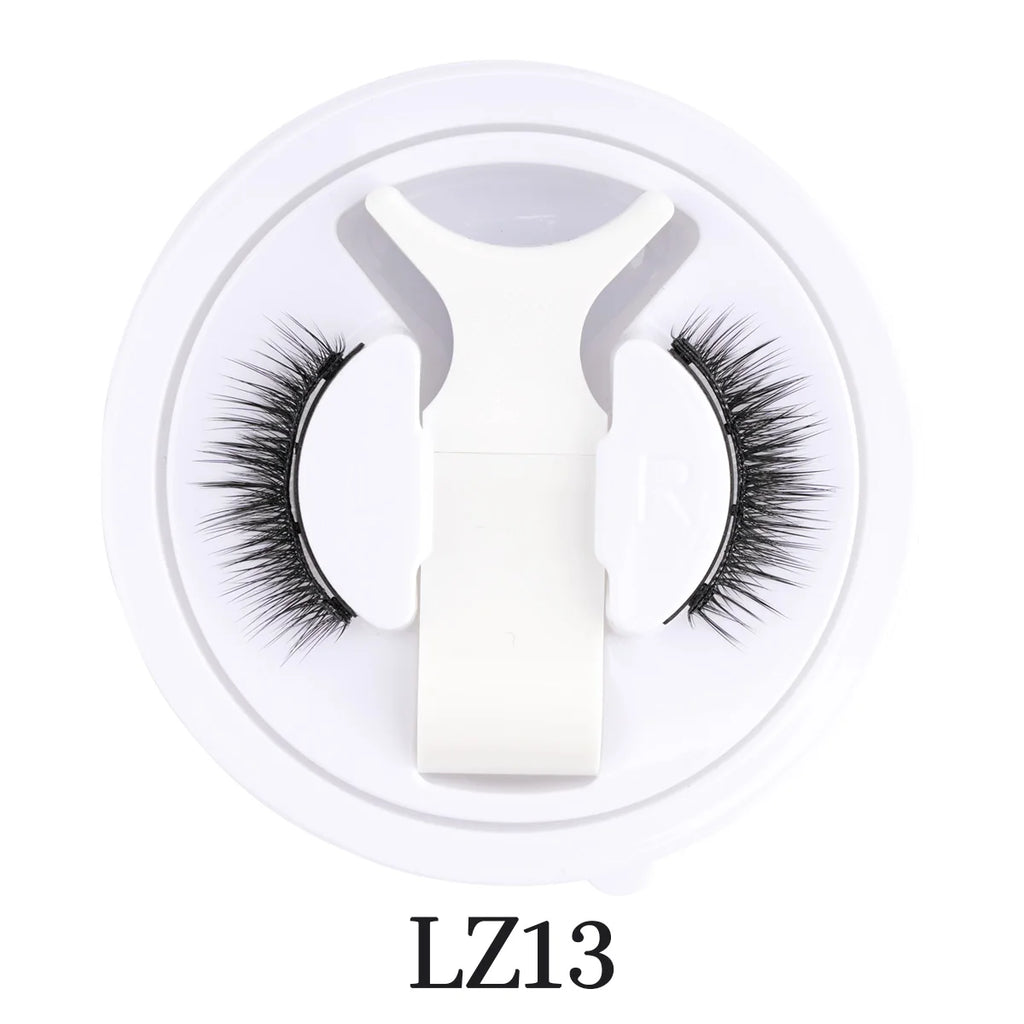Hot 1 Pair Magnetic Eyelashes Handmade Fluffy Faux Mink Lashes Reusable Natural False Eyelashes and Magnetic Tweezers Set Makeup
