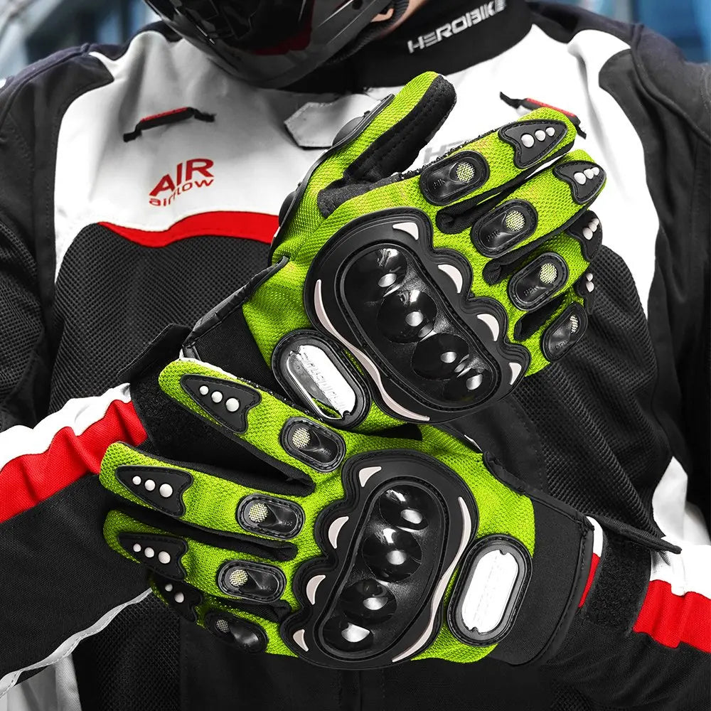 Summer Breathable Motorcycle Gloves Touch Screen Men Women MTB Bike Gloves Outdoor Motorbike Riding Bicycle Gloves